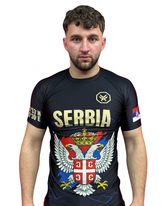 Rashguard  – SERBIA Edition (Kurzarm) Serbien