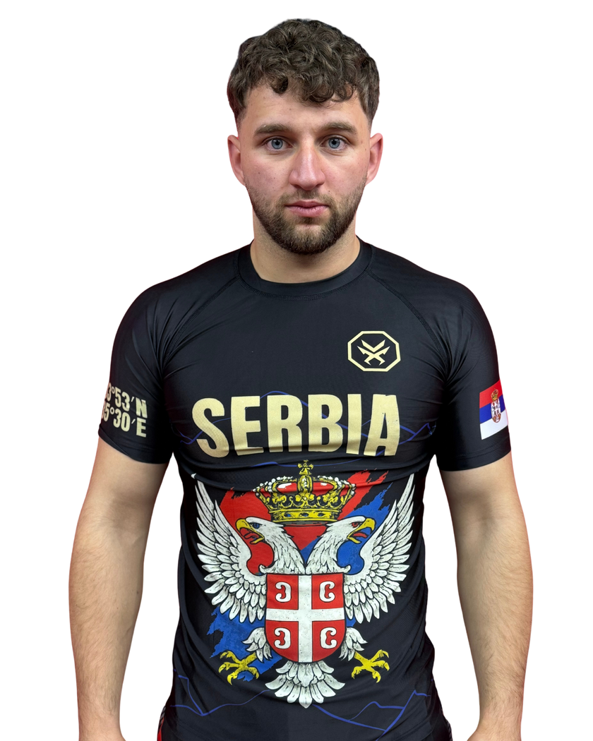Rashguard  – SERBIA Edition (Kurzarm) Serbien