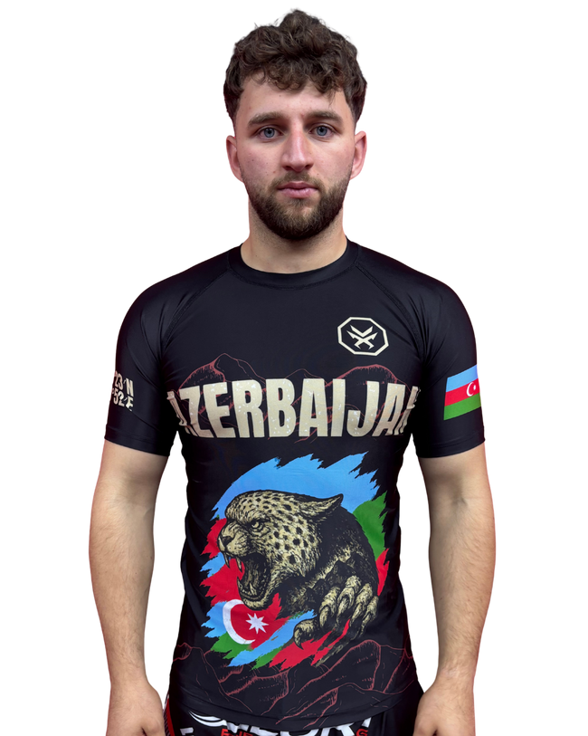 Rashguard  – AZERBAIJAN Edition (Kurzarm) Aserbaidschan