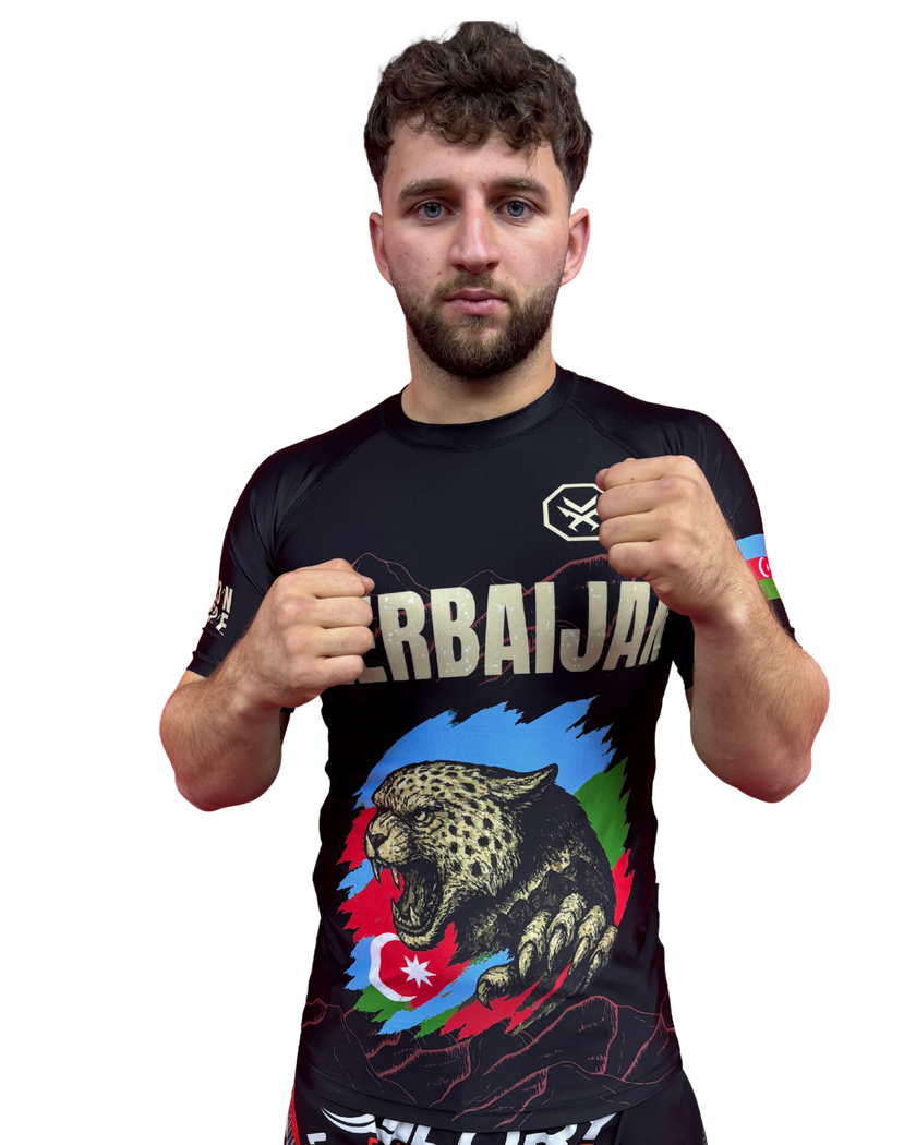 Rashguard  – AZERBAIJAN Edition (Kurzarm) Aserbaidschan