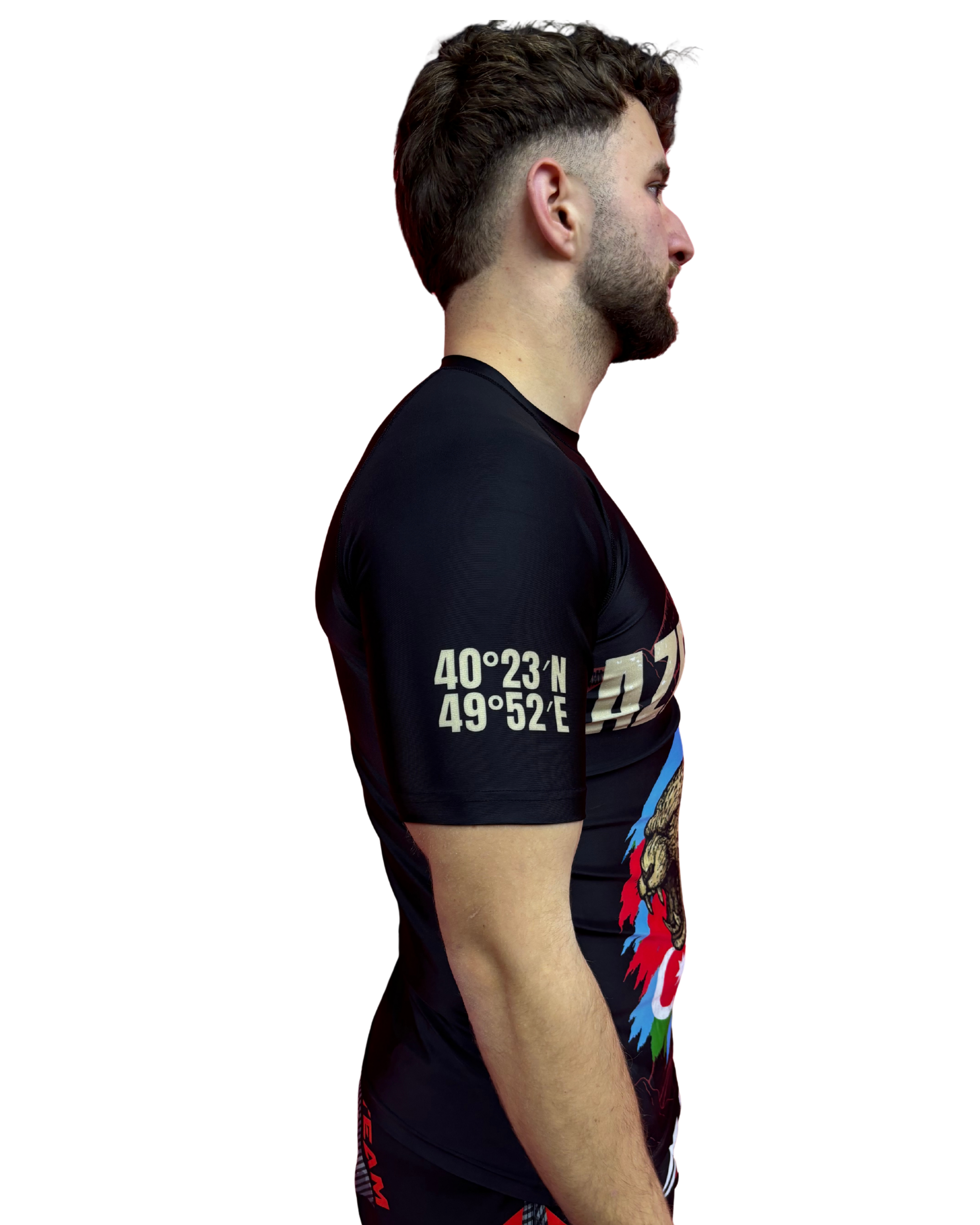 Rashguard  – AZERBAIJAN Edition (Kurzarm) Aserbaidschan
