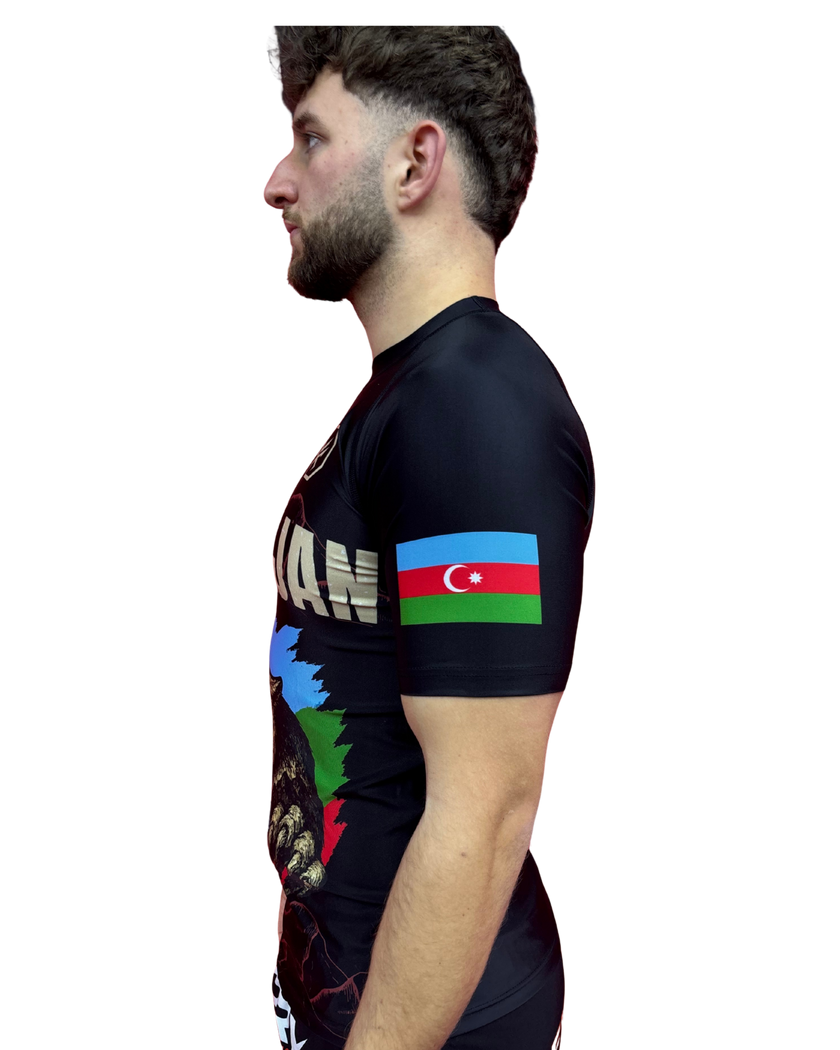 Rashguard  – AZERBAIJAN Edition (Kurzarm) Aserbaidschan
