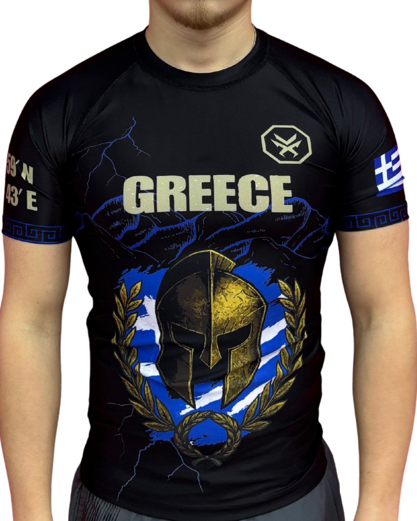 Rashguard  –  GREECE Edition (Kurzarm) Griechenland