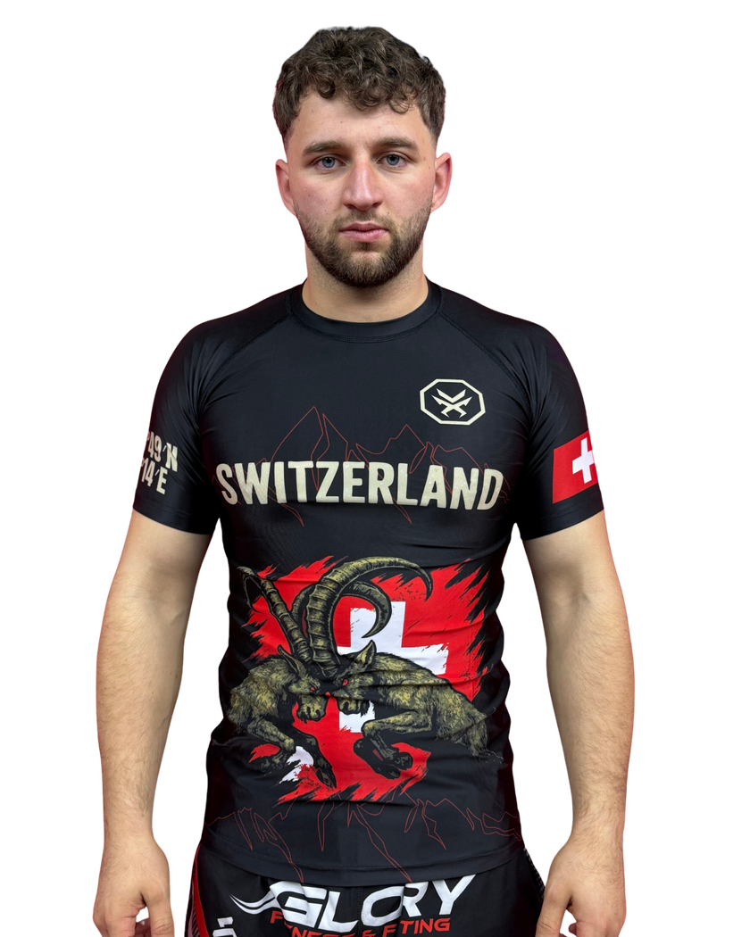 Rashguard  – SWITZERLAND Edition (Kurzarm) Schweiz