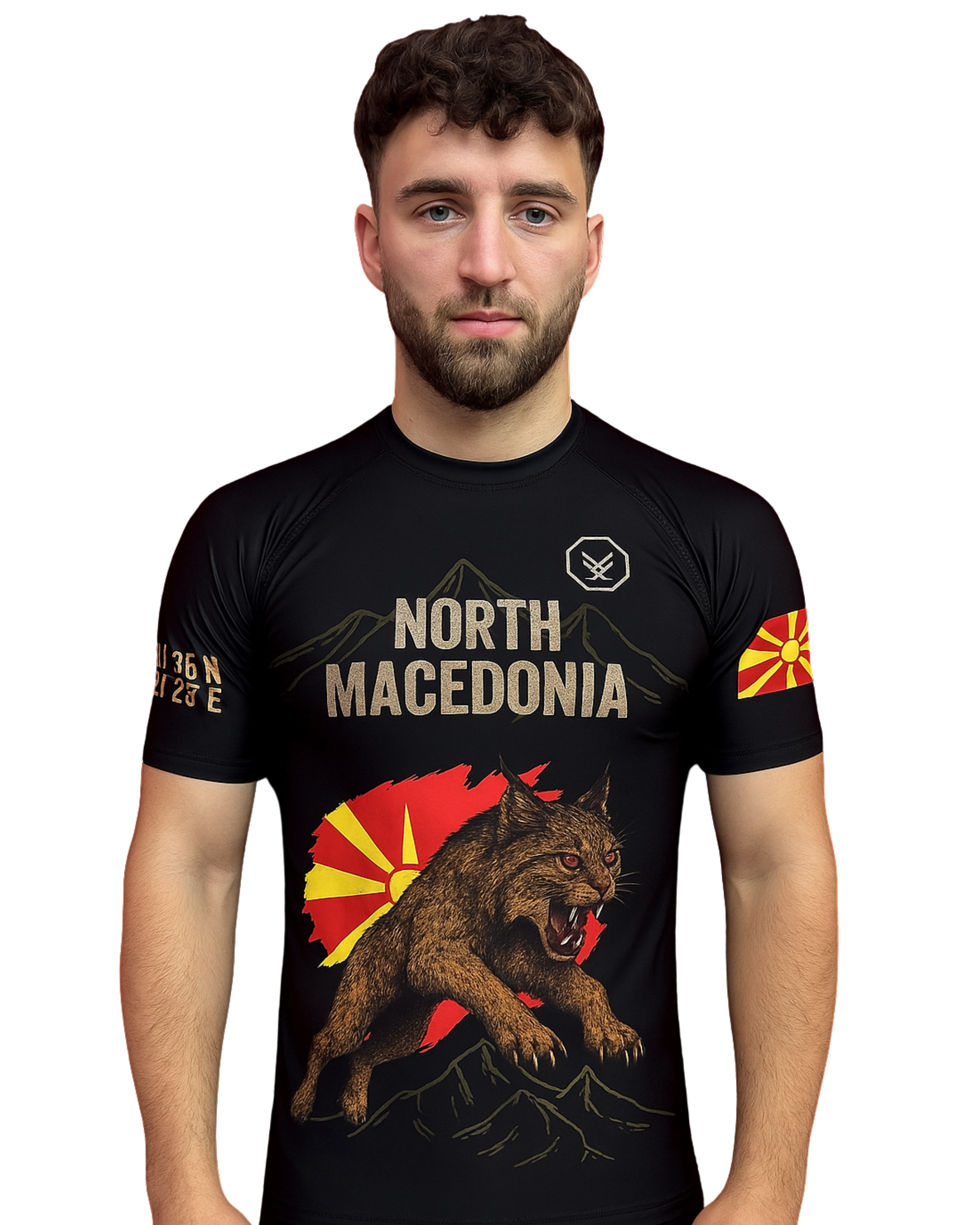 Rashguard  – North Macedonia Edition (Kurzarm) Mazedonien