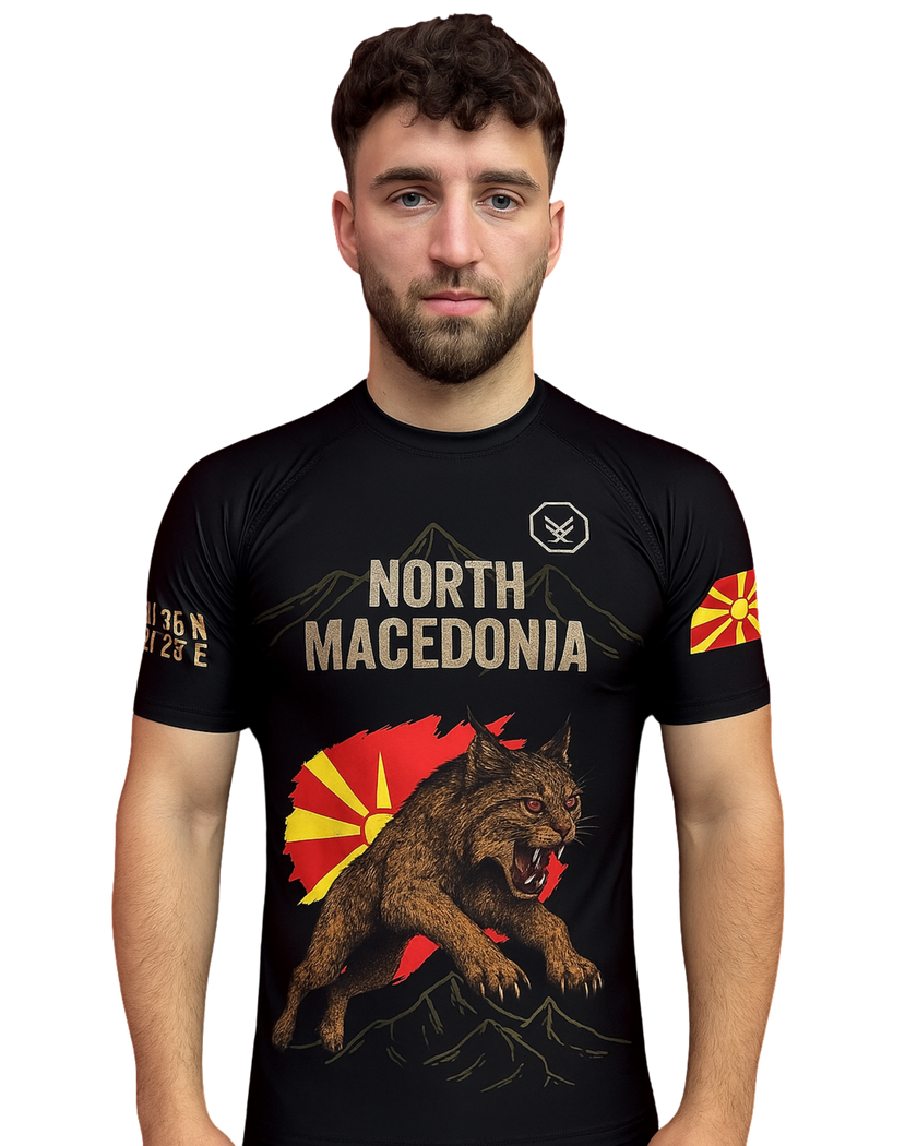 Rashguard  – North Macedonia Edition (Kurzarm) Mazedonien