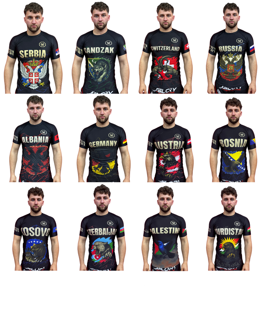 Länder Rashguard - Mit Namen (Versand ca. 4 Wochen)